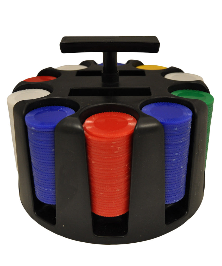 300 Poker Chips with Revolving Rack