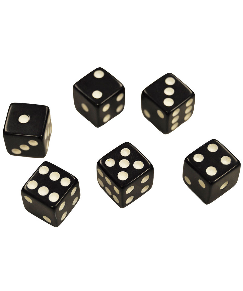 Set of 6 Black Dice