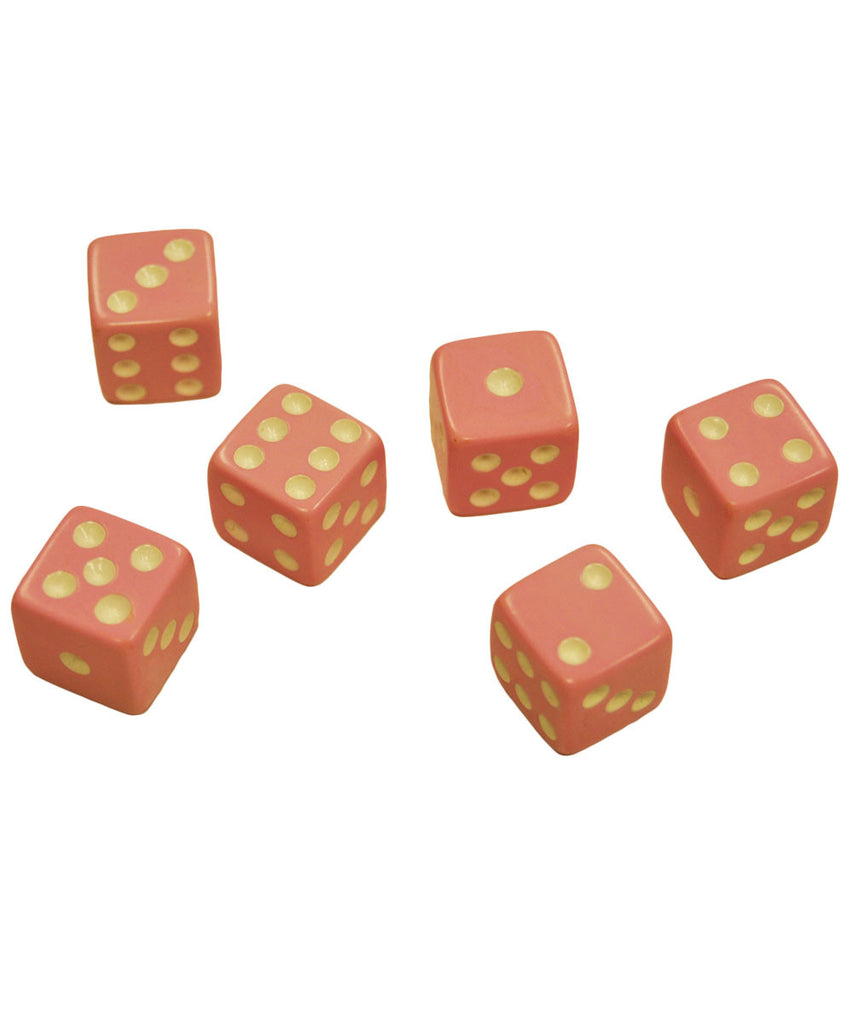Set of 6 Pink Dice